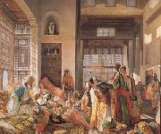 John Frederick Lewis An Intercepted Correspondance,Cairo (mk32) china oil painting artist
